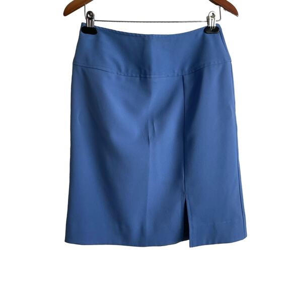 Giorgio Fiorlini Collection Women Skirt 8 Blue A-line Front Slit Retro Y2K - Picture 1 of 9